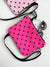 Pink Mickey mouse vegan crossbody bag, womens slim disney cross body shoulder bag