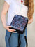 vegan designer womens backpack, round style boho festival shoulder bag