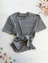 hand stitched tumblr t shirt with drama queen text custom hand embroidery