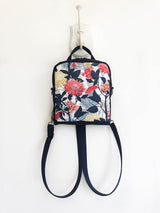 Bohemian Designer Backpack, Floral Vegan Shoulder Bag, Small Traveller Backpack Rucksack