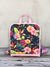 Pink floral rucksack, tropical floral shoulder bag, cute pink womens backpack.