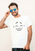 Cool Smile Print T-Shirt, LMAO smile t-shirt, LOL emoji t-shirt, white unisex t-shirt with smile print, cool urban shirt