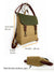 Midi Waterproof Backpack with Flap, Fall Crossbody Bag - 7
