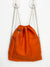 Custom Orange Drawstring bag for school, sport lesson, cool orange simple drawstring bag