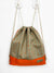 Custom Orange Drawstring bag for school, sport lesson, cool orange simple drawstring bag
