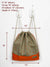 Custom Orange Drawstring bag for school, sport lesson, cool orange simple drawstring bag
