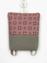 red mandala womens rucksack, deisnger bohemian backpack, festival backpack