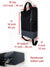 Black Multifunctional Messenger Tote Backpack