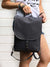 Customizable Gray Laptop Bag Minimalist Slim Backpack-4