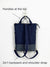 Customizable Navy and Gray Messenger Foldover Backpack