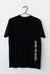 black cotton t-shirt with crew neck, tubular t-shirt with sire I'm good text vinxyl transfer print, unisex print on demand t-shirt