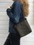 Black and Forest Waxed Canvas Cross Body Bag, Vegan Purse | Aris Bags - Aris Bags