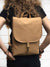 Vegan Mustard Brown Minimalist Slim Backpack-2Vegan Mustard Brown Minimalist Slim Backpack Convertible bag
