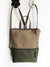Army Waterproof Slim Backpack, Vegan Cross Body Bag - 3