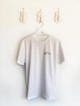white embroidered t shirt, heart pattern embroidery shirt